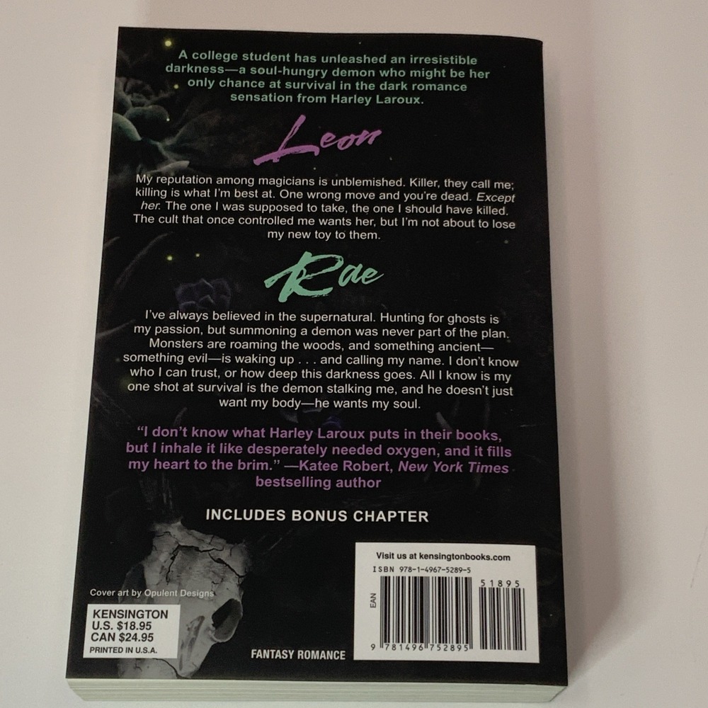 Her Soul to Take: A Paranormal Dark Academia Romance by Harley Laroux Paperback - Picture 2 of 2